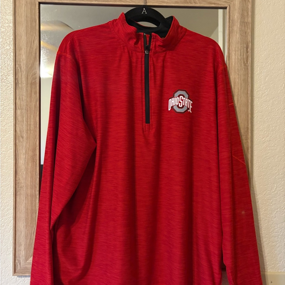 Ohio State Red Quarter-Zip Pullover